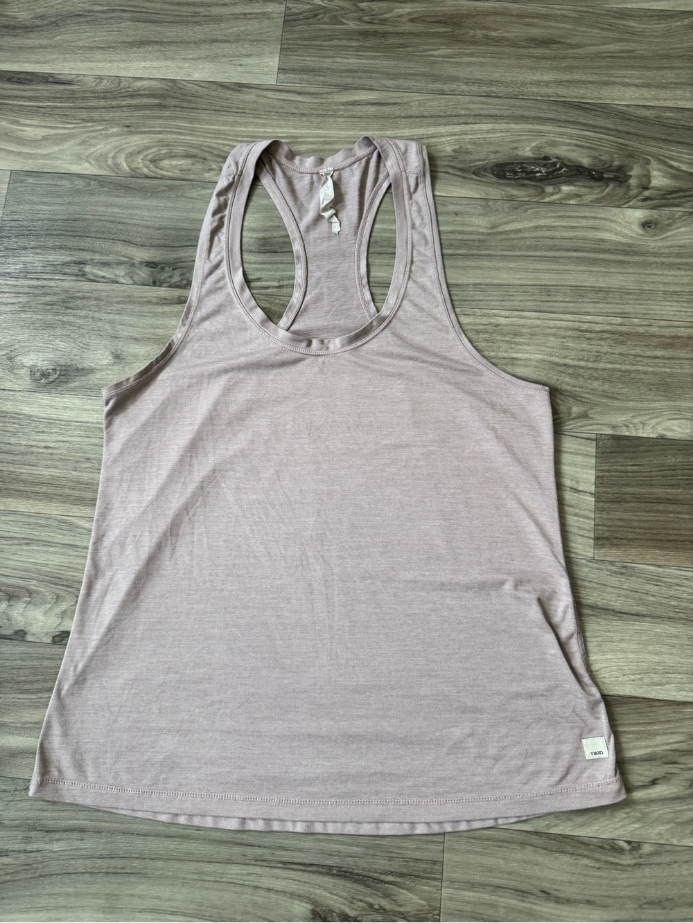 Vuori Lux Tank Top Racerback Tank in Light Purple Size Extra Large